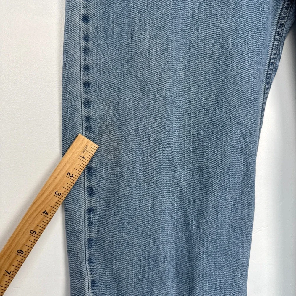 Levis 505 Regular Fit Mens Jeans W38 L30 Light Wash Blue Straight Leg Cotton